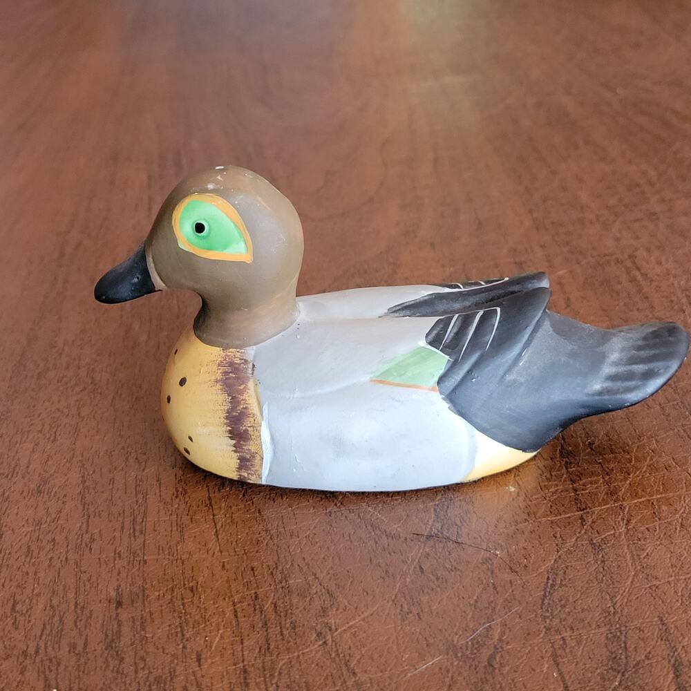 Vintage Ceramic Duck Figure Figurine Decoy 5.5" x 3"